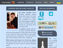 Tablet Screenshot of chesstao.com